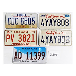 License Plates For Sale Bulk Lot #2256