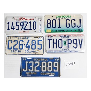 License Plates For Sale Bulk Lot #2259