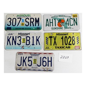 License Plates For Sale Bulk Lot #2269