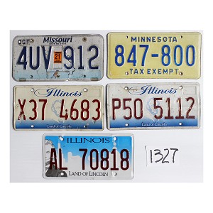 Old License Plates For Crafts Lot #1327