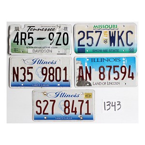 Old License Plates For Crafts Lot #1343