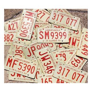 1968 Illinois Bulk License Plates