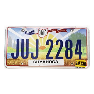 Ohio Fleet License Plate #JUJ2284