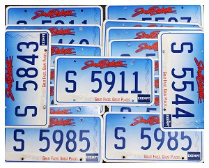 South Dakota State License Plate