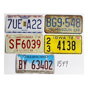 Shop License Plates Bulk Lot #1549