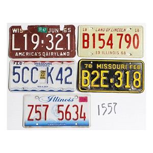 Shop License Plates Bulk Lot #1557