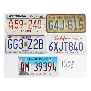 Shop License Plates Bulk Lot #1558
