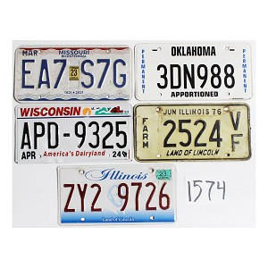 Shop License Plates Bulk Lot #1574