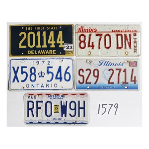 Shop License Plates Bulk Lot #1579