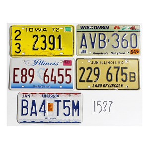 Shop License Plates Bulk Lot #1587