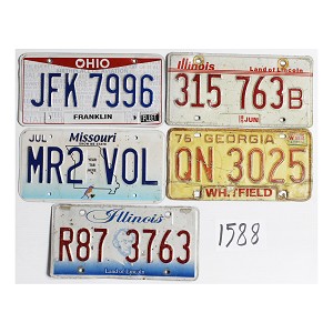Shop License Plates Bulk Lot #1588