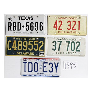 Shop License Plates Bulk Lot #1595