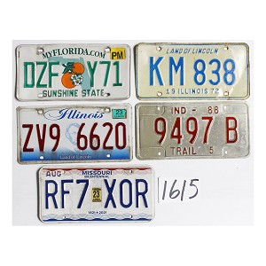 Shop License Plates Bulk Lot #1615