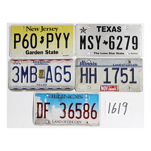 Shop License Plates Bulk Lot #1619