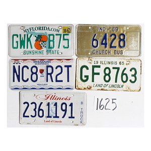 Shop License Plates Bulk Lot #1625