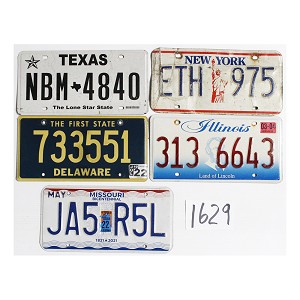 Shop License Plates Bulk Lot #1629